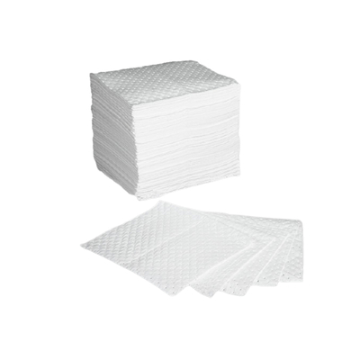Pads de absorción de aceite de polipropileno de peso pesado 40x50 cm para derrames industriales
