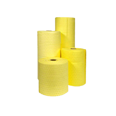 Buen precio 4 mm Rollos de absorción química con hoyuelos perforados para limpieza de derrames de materias peligrosas en línea
