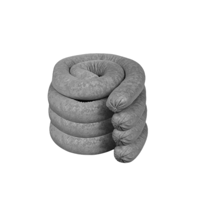 calidad Calcetines absorbentes universales grises de 3''X 48'' para absorbentes de uso general, serpiente absorbente para aceite y agua fábrica