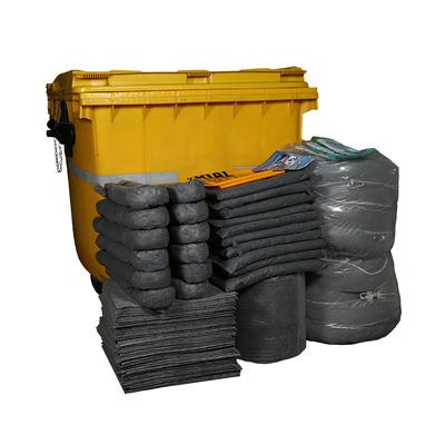 Buen precio Kits de derrame de uso general de gran capacidad de 1100 litros para la limpieza universal de derrames en línea