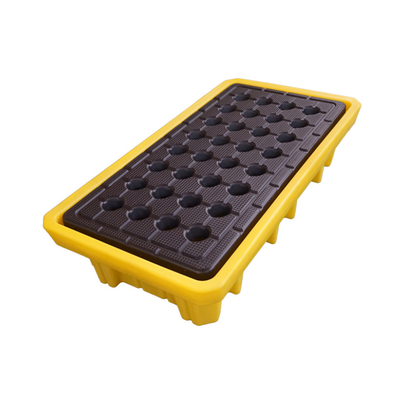 Buen precio 2 tambores de contención secundaria de polvo para contención de derrames Pallet de 150 litros para productos químicos en línea