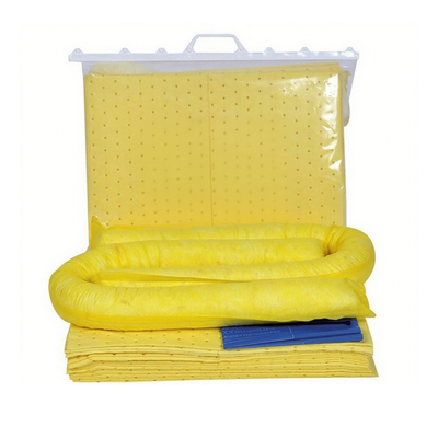 Buen precio Kit de derrame químico personalizado 30L Kits de respuesta a emergencias portátiles para ácidos, cáusticos y productos químicos en línea