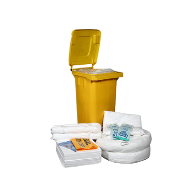 Buen precio 120L Kit de derrame de petróleo sólo Conjunto de ruedas para hidrocarburos en línea