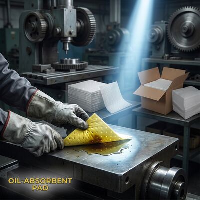 良い値段 Bulk 100 Sheets Oil Absorbent Pads Cost Effective Oil Only Sorbent Mats 40 x 50 cm オンライン